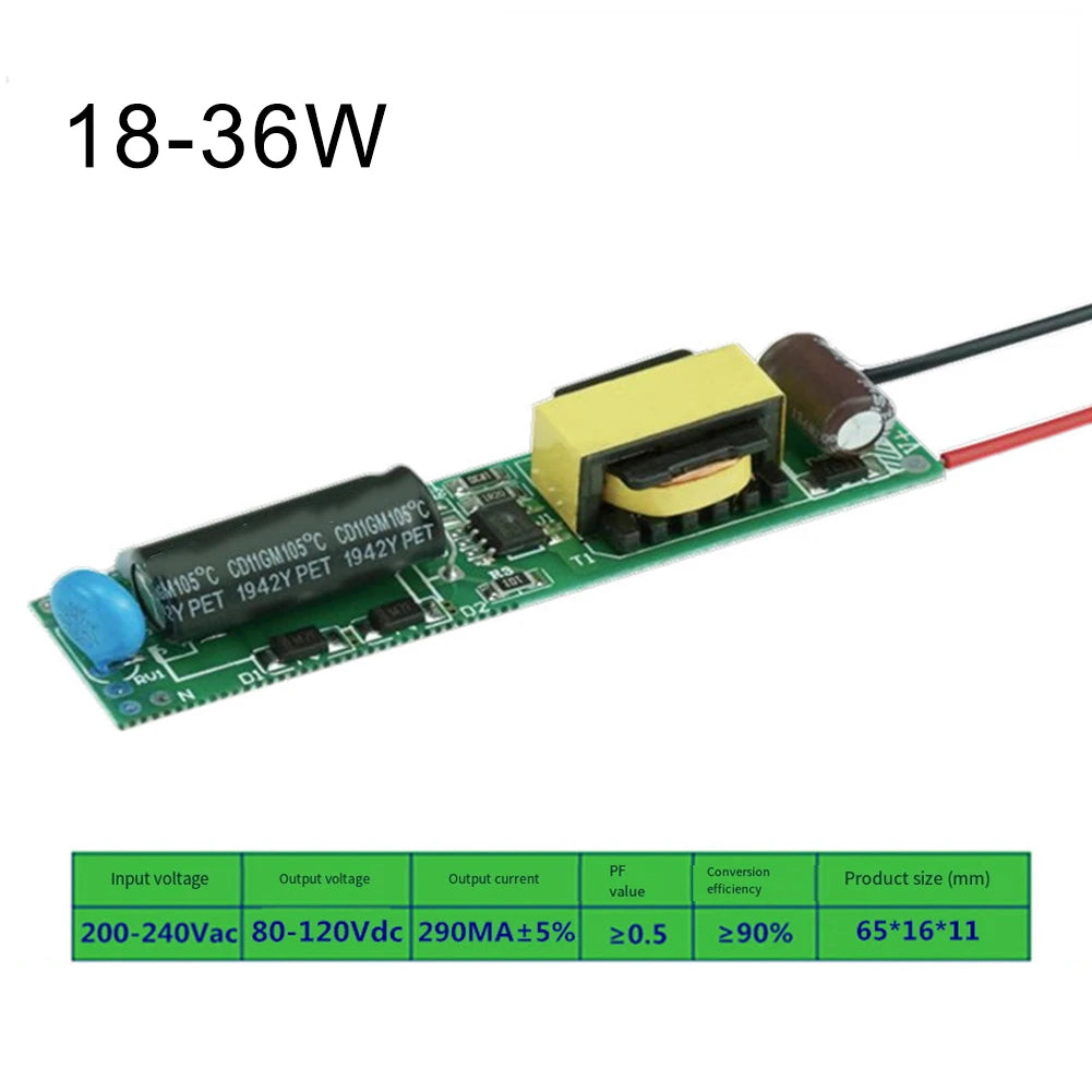 LED Driver Power Supply for Bulb, Aquarium & Track Lights LED Driver Power Supply Babs 18-36W 290MA
