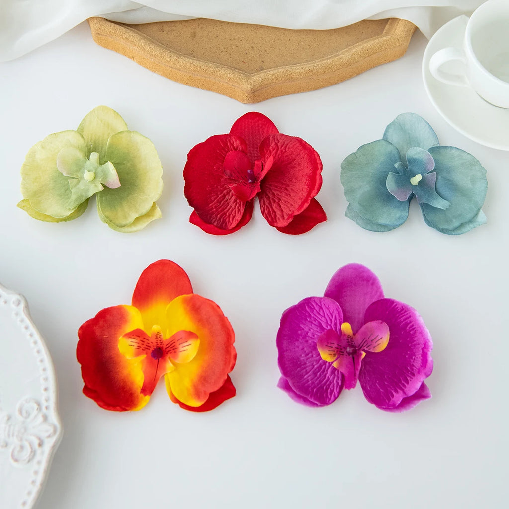 Silk Artificial Orchid Flowers 10/20pcs – Wedding & Home Decor Artificial Silk Flowers Babs