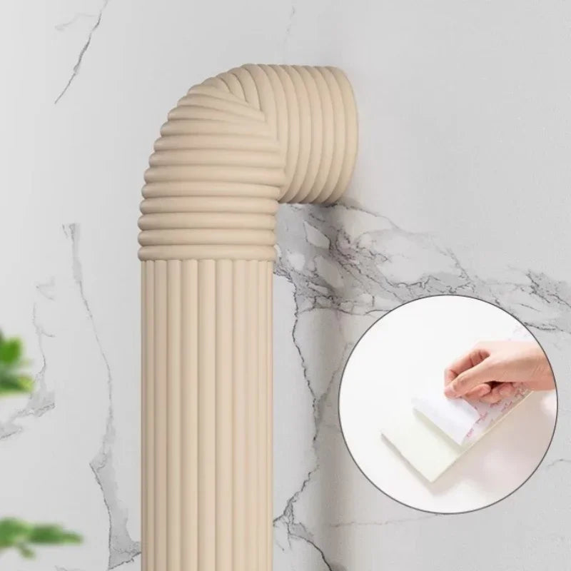 Self-Adhesive Pipe Wrap Concealer – Decorative Cover 1–4 Rolls Pipe Cover Wrap Babs Beige 1Roll 2M