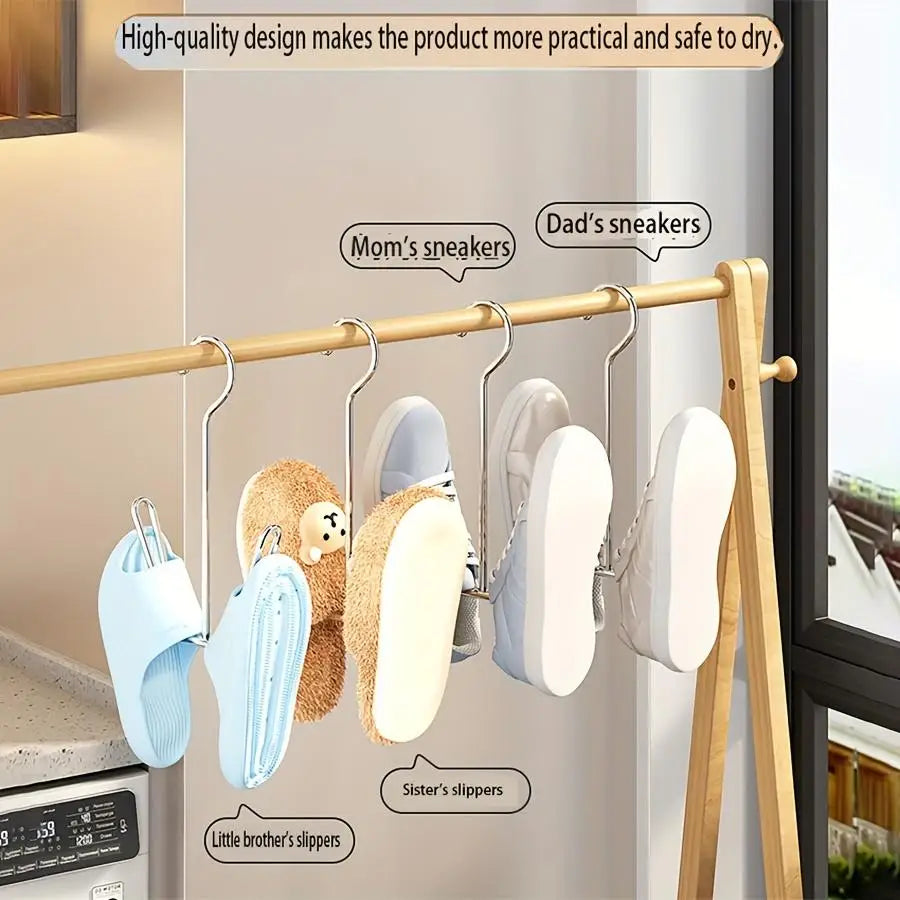 5-Pack Steel Shoe Hanger Rack – Multifunctional Hook for Home Shoe Hanger Rack Babs