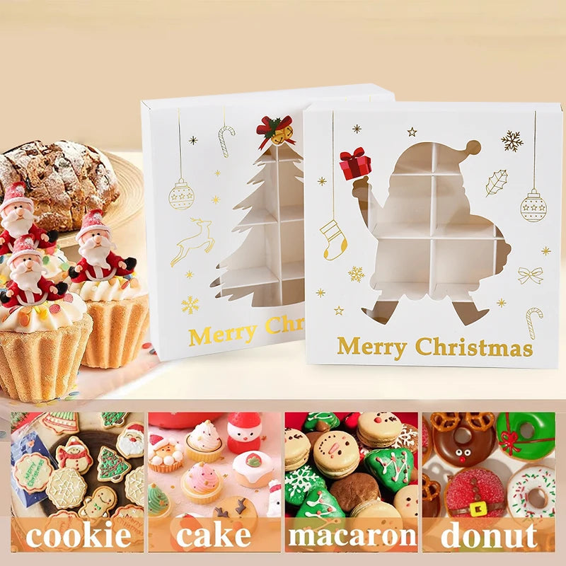 Christmas Candy Cookie Gift Boxes – Holiday Party Favors 1/6 Pcs Holiday Gift Boxes Babs