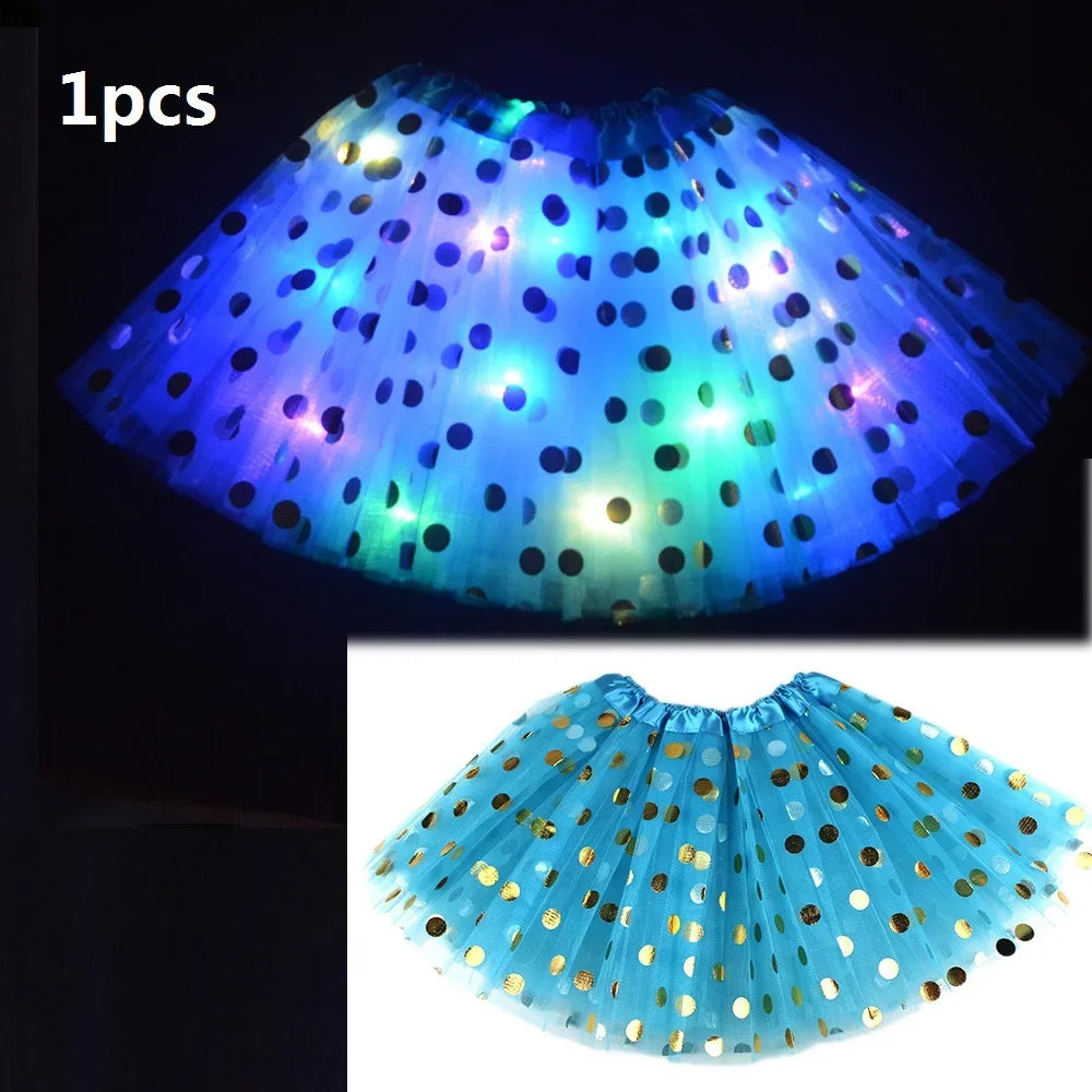 Girls Fairy Angel Glowing Butterfly Wings & Wand Costume Set Kids Costume Set Babs blue skirt