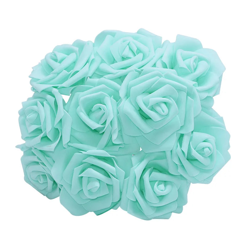 Artificial PE Foam Rose Flowers for Wedding & Party Décor Artificial Flowers Babs Mint green 20pcs