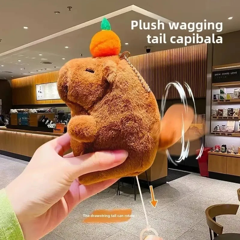 Cute Capybara Plush Keychain – Bubble Pop & Tail Wag Plush Keychain Toy Babs