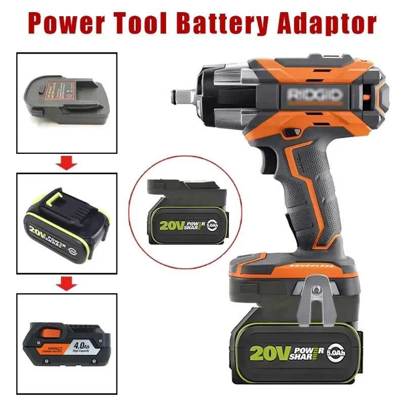 18V Battery Adapter Converter – Makita/DeWalt/Milwaukee to RIDGID/AEG Battery Adapter Converter Babs