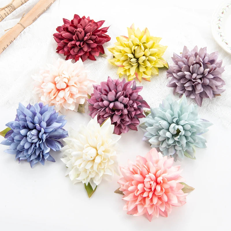 Silk Gerbera Artificial Flowers 5/10 Pcs – Wedding & Home Décor Artificial Silk Flowers Babs