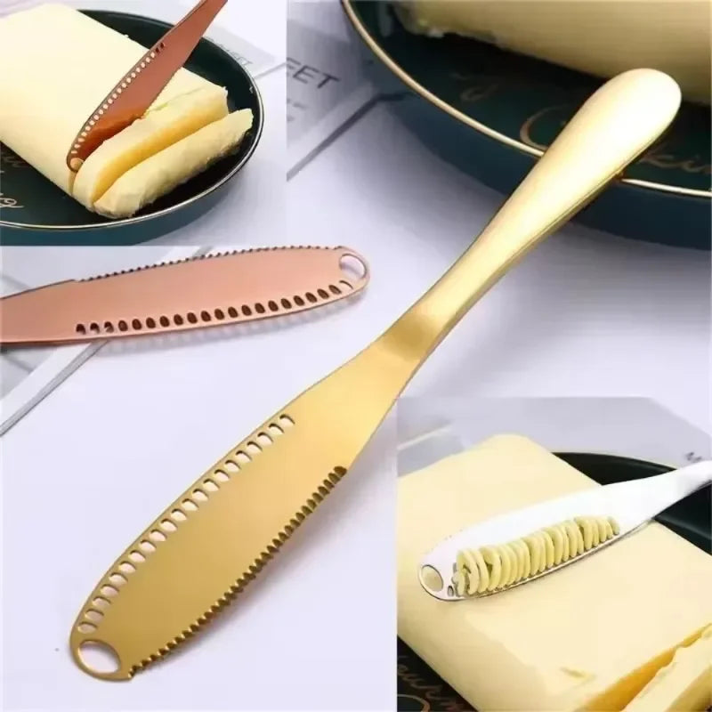 3-in-1 Stainless Steel Butter Spreader & Cheese Knife Butter Spreader Knife Babs