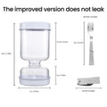 Pickle Storage Jar – Dry Wet Separation Container with Fork Food Storage Container Babs Kimchi jar 18x9x9cm 2-tier