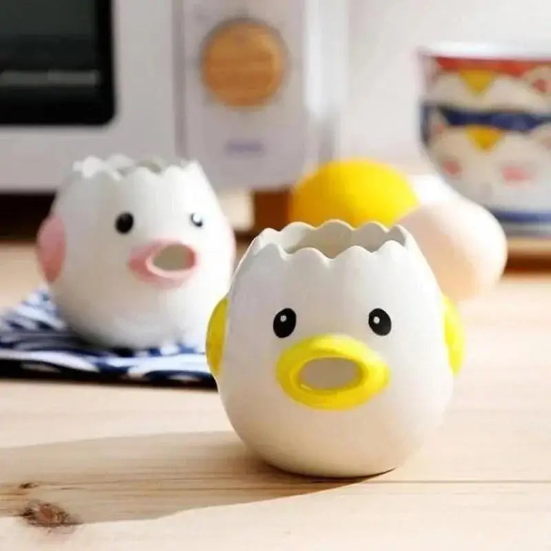 Ceramic Chick Egg Separator – Cute Yolk & White Divider Tool Egg Separator Tool Babs