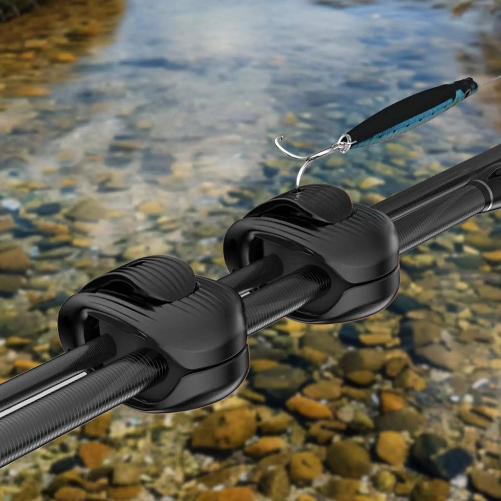 2-Pack Fishing Rod Holder Clips – Portable ABS Pole Fixer Fishing Rod Holder Babs