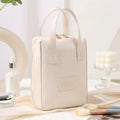 Large PU Leather Makeup Bag – Travel Cosmetic Organizer Travel Cosmetic Bag Babs White