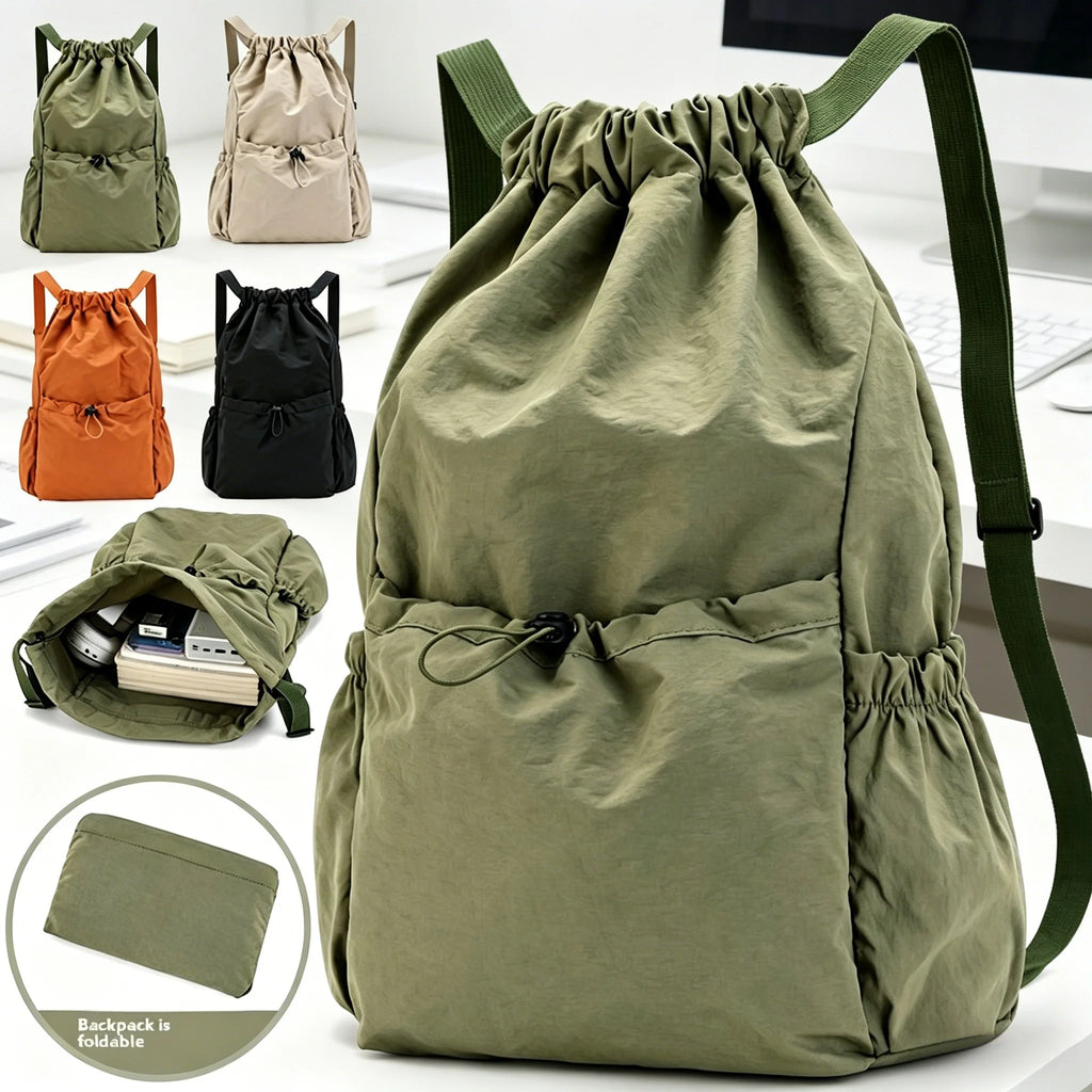 Lightweight Waterproof Drawstring Backpack – Sports & School Drawstring Backpack Babs