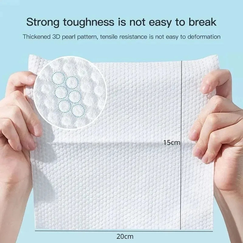 Disposable Face Towels – Soft Plant Cotton, 50/100 Pack Disposable Face Towels Babs