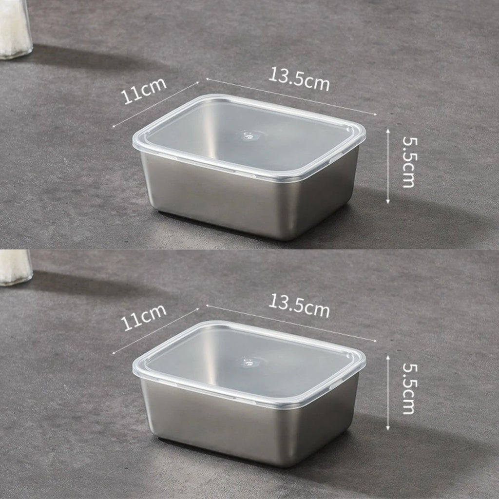 Stainless Steel Sealed Food Storage Containers – Stackable Food Storage Container Babs 2pcs 1-tier