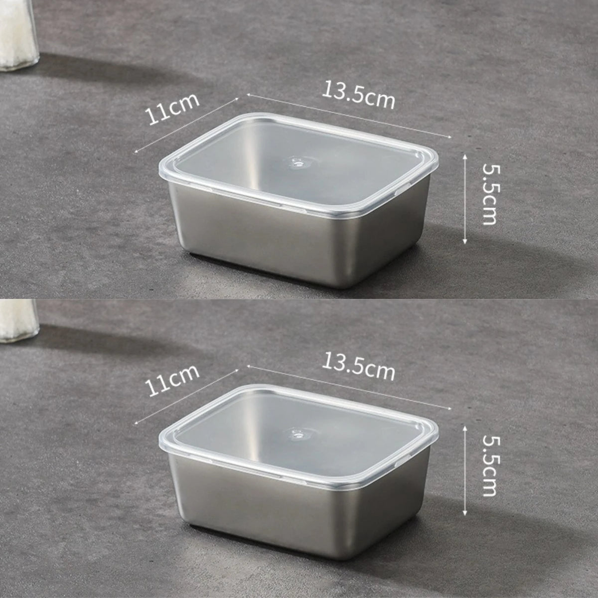 Stainless Steel Sealed Food Storage Containers – Stackable Food Storage Container Babs 2pcs 1-tier