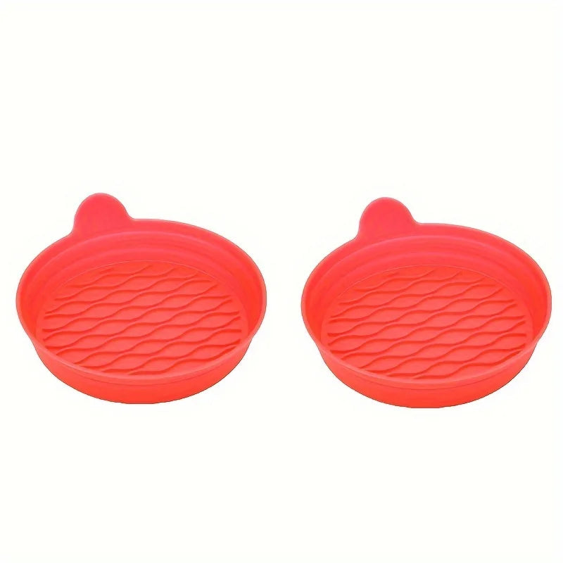 Car Cup Holder Coasters 2-Pack – Non-Slip & Easy to Clean Car Cup Coaster Babs Red