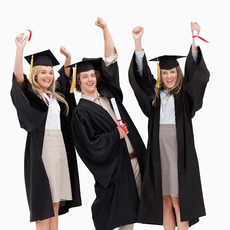 Black Graduation Cap with Tassel – Adult Bachelor & Master Hat Graduation Cap Babs