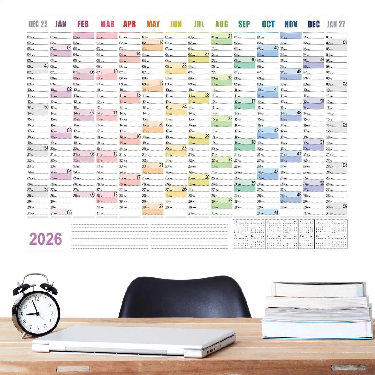 2026 Large Wall Calendar Poster with Stickers | Home & Office Wall Calendar Planner Babs