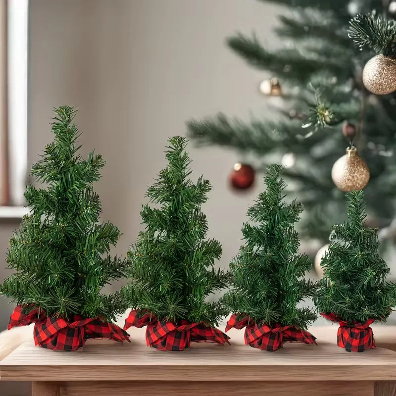 Artificial Mini Christmas Tree 15–30cm Tabletop Pine Decor Mini Christmas Tree Babs