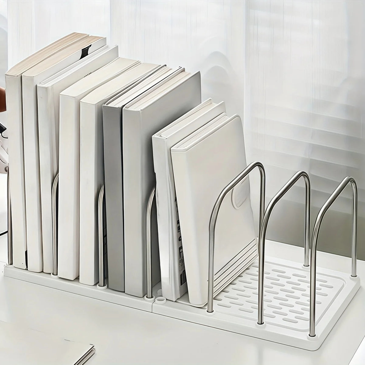PP Desktop Bookshelf | Non-Slip Minimalist Desk Organizer Rack Desktop Bookshelf Babs