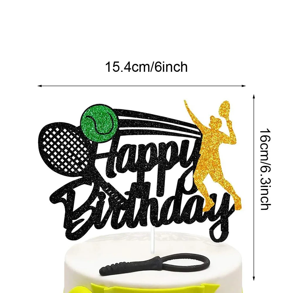 Tennis Party Balloon Kit – 18" Tennis & Racket Foil Balloons Party Balloon Kit Babs WHITE As picture show