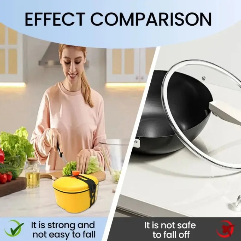 Silicone Lid Straps – Reusable Leakproof Sealing Bands Silicone Sealing Bands Babs