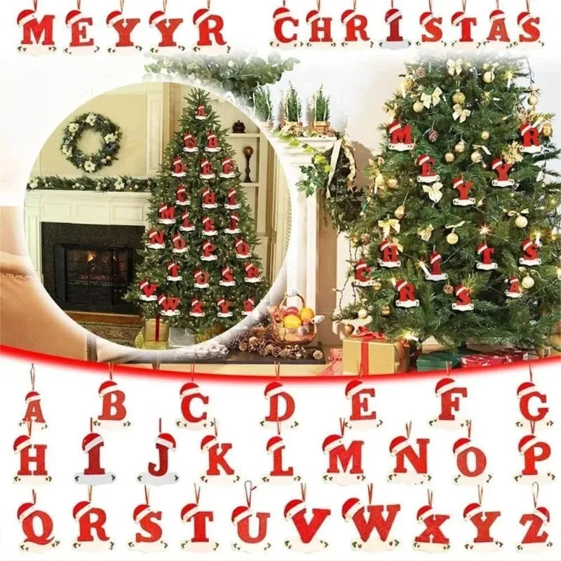 3D Alphabet Christmas Ornaments – DIY Letter Pendants Christmas Ornaments Babs