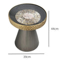 Round Retro Shell Side Table – Modern Luxury Coffee Table Side Coffee Table Babs Peony