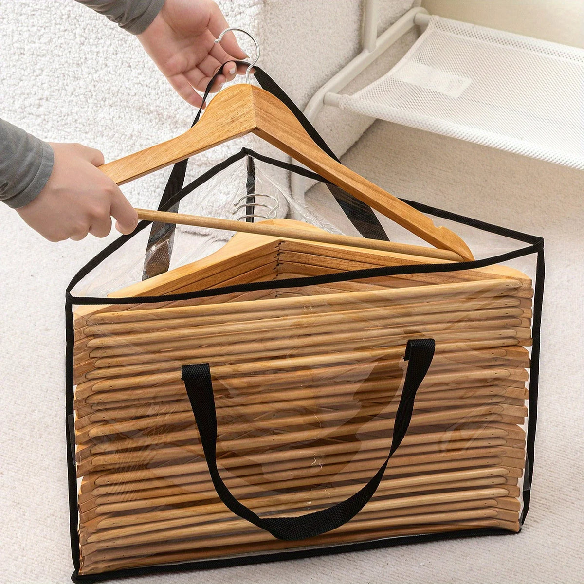 Hanger Storage Bag – Clothes Hanger Organizer, Space Saving Hanger Organizer Bag Babs