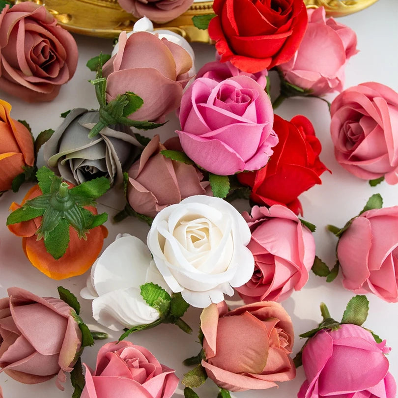 Silk Rose Heads – Artificial Flowers for Wedding & Home Decor Artificial Silk Flowers Babs
