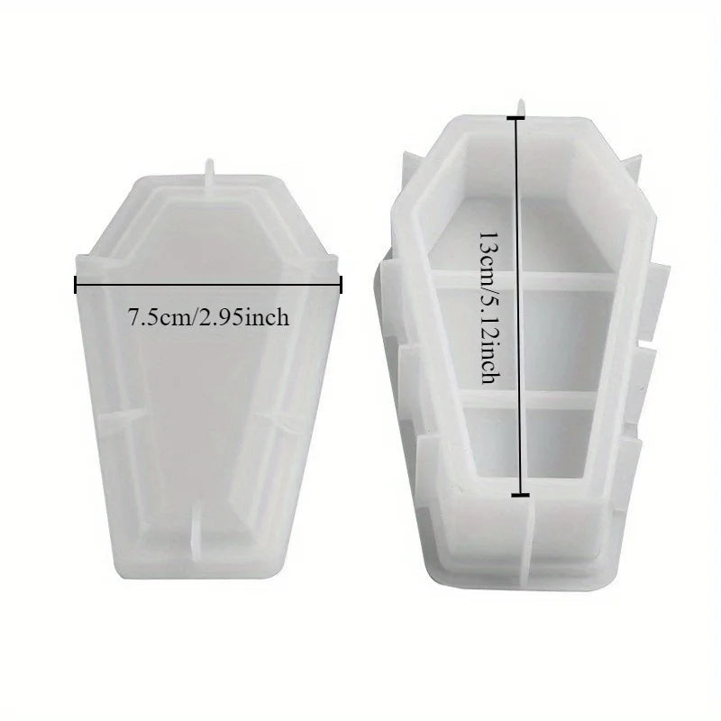 DIY Coffin Silicone Mold with Lid – Halloween Resin Craft Resin Craft Mold Babs