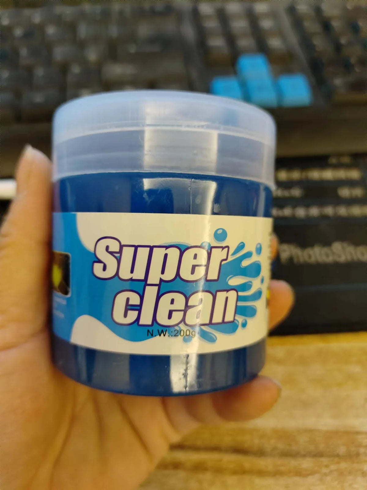 Reusable Blue Cleaning Gel – Keyboard, Car Vents & Tight Gaps Cleaning Gel Babs 200ML