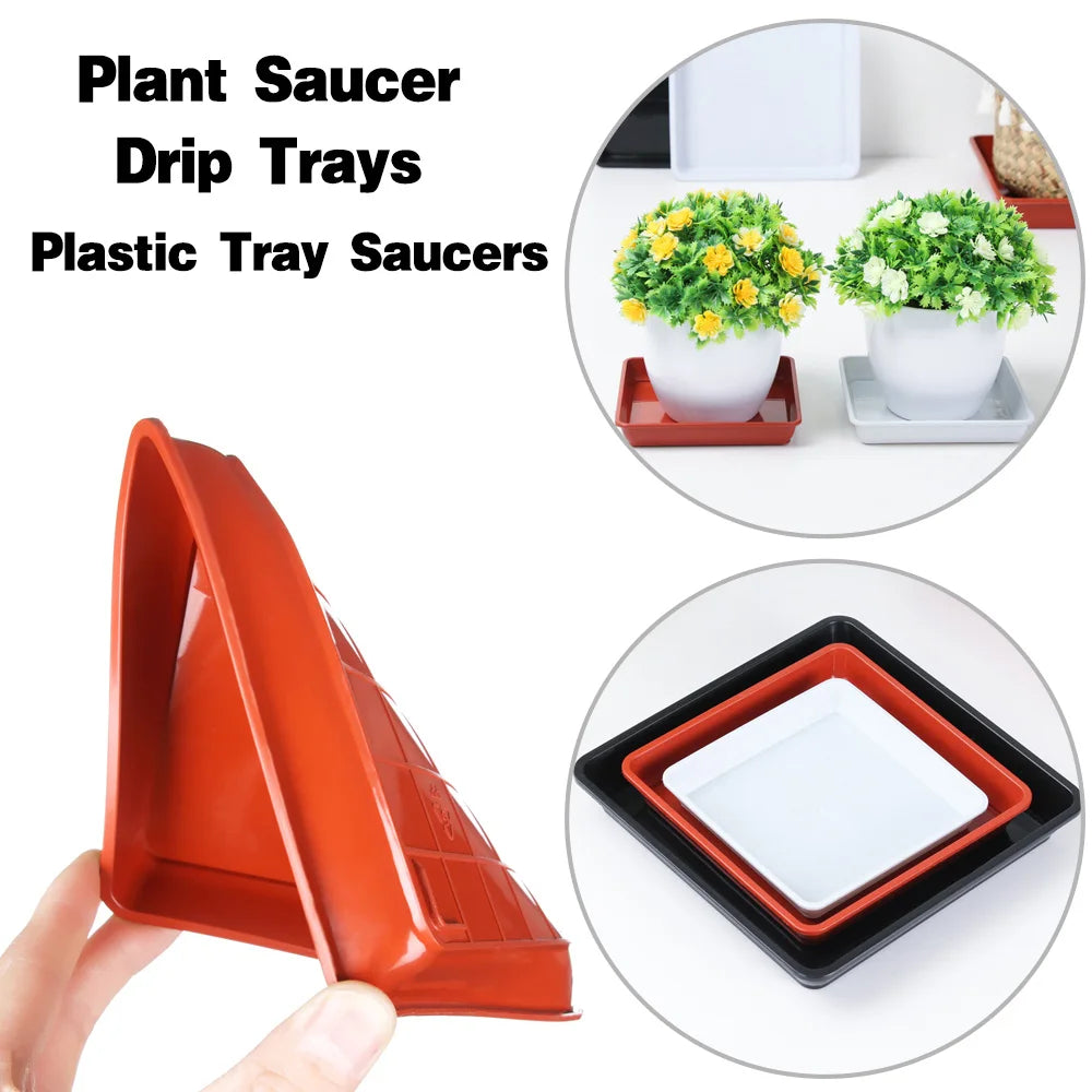 PP Plastic Flower Pot Drip Tray – Deformation-Resistant Saucer Plant Drip Tray Babs