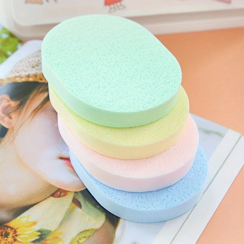 4-Pack Exfoliating Facial Cleansing Sponge Puff – Smooth Skin Facial Cleansing Sponge Babs
