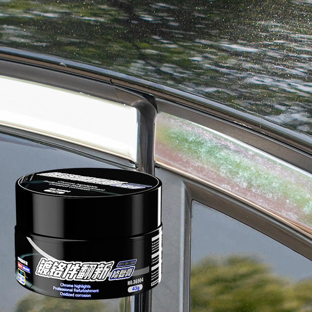 Chrome Shine Restorer Polishing Paste – Car Metal & Trim Chrome Polishing Paste Babs 1pcs