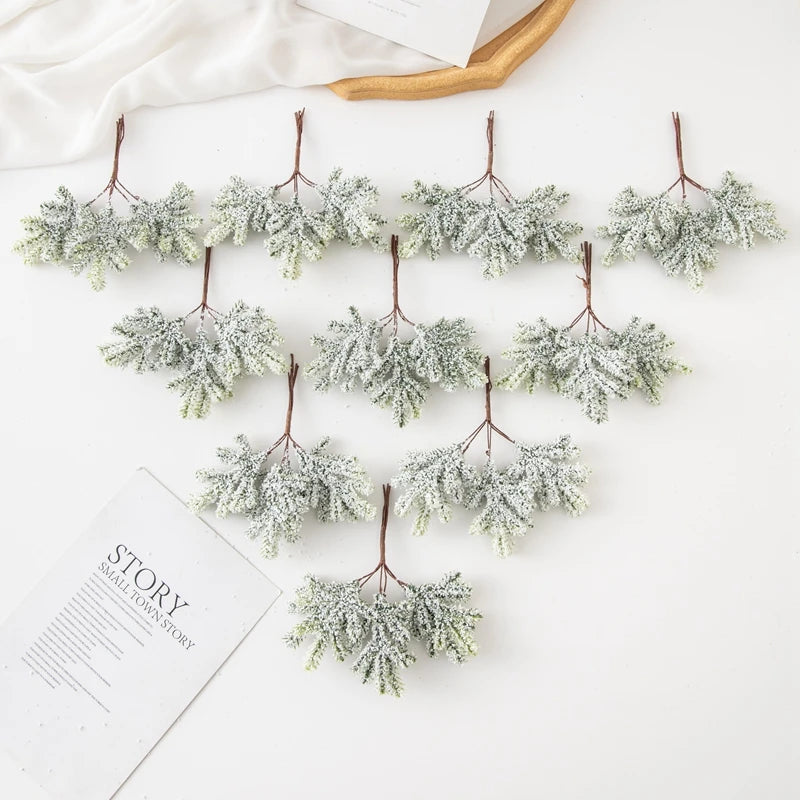 Artificial Golden Frost Branch Picks – Christmas & Wedding Decor Artificial Branch Picks Babs