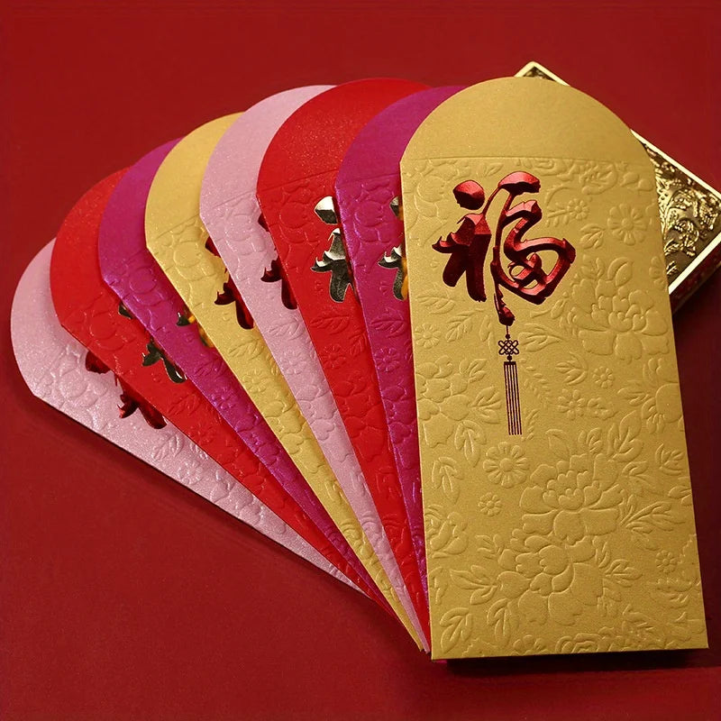 40 Lucky Red Envelopes 2025 – Gold Foil Wedding & New Year Gift Festive Gift Envelopes Babs