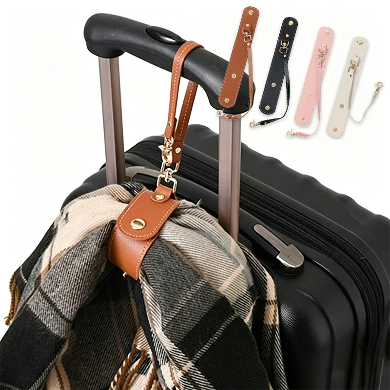 PU Leather Scarf Buckle Clip – Bag Hanger for Scarves & Hats Scarf Buckle Clip Babs
