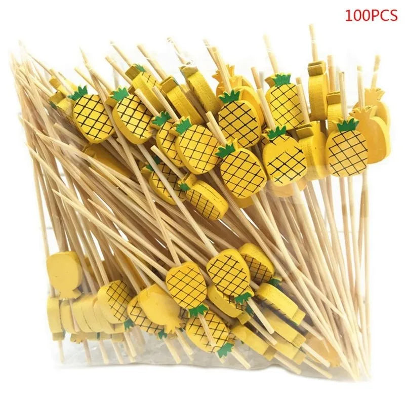 100 Pcs Decorative Bamboo Picks – Cocktail, Fruit & Party Decorative Bamboo Picks Babs 1