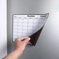 Magnetic Whiteboard Calendar Sticker – Weekly & Monthly Planner Whiteboard Planner Sticker Babs black