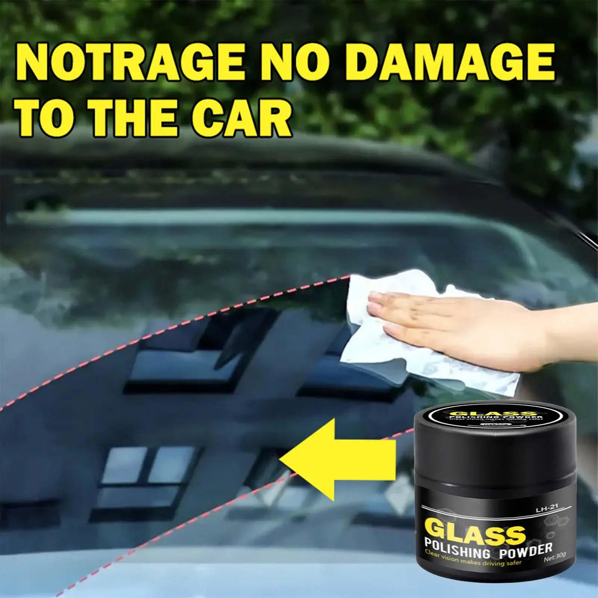 Cerium Oxide Glass Polishing Kit – Car Window & Mirror Restorer Glass Polishing Compound Babs