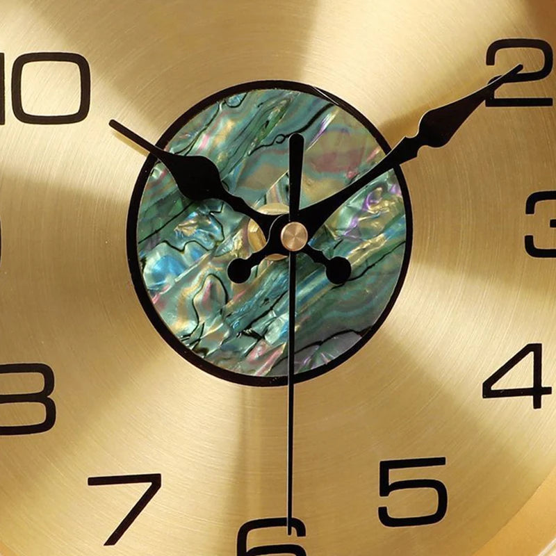 Vintage Silent Table Clock – Nordic Luxury Metal Desk Clock Decorative Desk Clock Babs