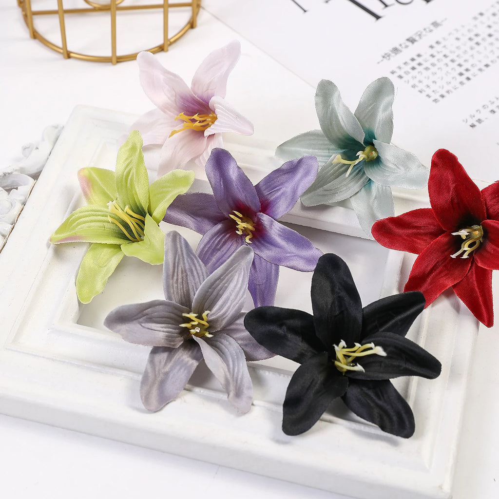 20 Silk Lily Artificial Flowers – Wedding & Home Décor Artificial Silk Flowers Babs