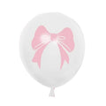Pink Clear Bow Latex Balloons – Wedding & Birthday Party Decor Latex Party Balloons Babs 04 12INCH 100pcs