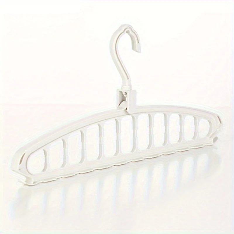 11-Hole Folding Sock Drying Rack – Windproof & Space-Saving Sock Drying Rack Babs White