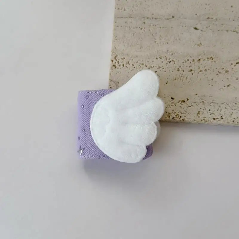 Angel Wing Fabric Cable Storage Clip – Star Print Cord Organizer Cable Storage Clip Babs A4