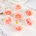 Artificial Silk Rose Flower Heads – Wedding & DIY Décor Artificial Flower Heads Babs Light Pink 20 pcs