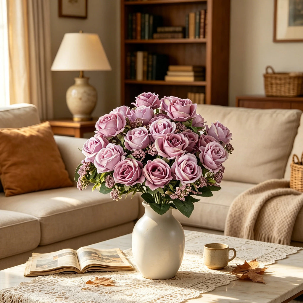 Silk Rose Artificial Flowers for Wedding, Home & Bridal Décor Artificial Silk Flowers Babs