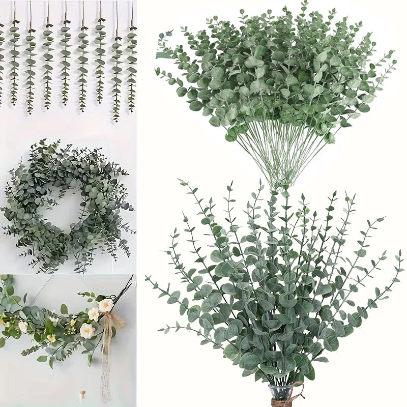 Artificial Eucalyptus Stems – Real Touch Faux Greenery Branches Artificial Greenery Stems Babs