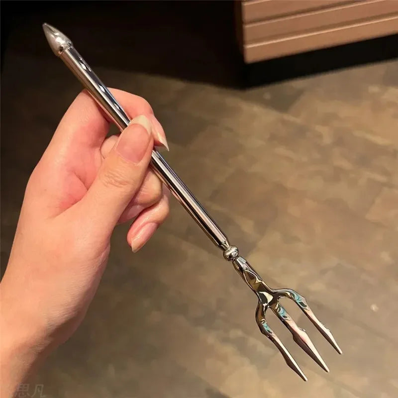 Sea God's Trident Stainless Steel Fork – Unique Gift Pick Novelty Flatware Fork Babs
